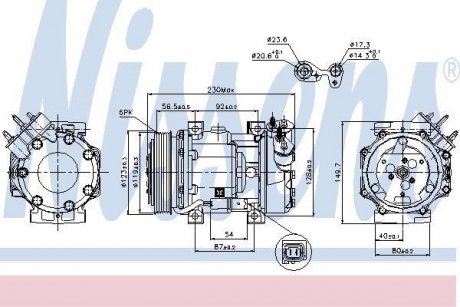 Компресор кондиціонера NISSENS 89076