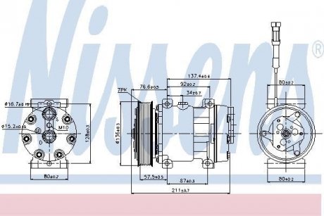 Компресор кондиціонера DAF NISSENS 89137