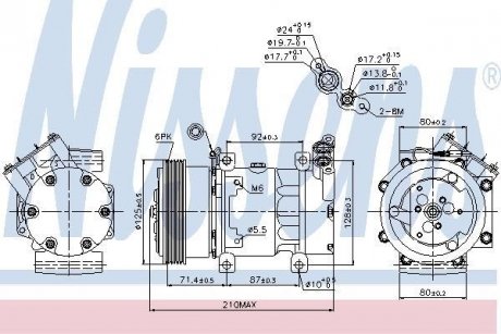 Компрессор кондиционера NISSENS 89159