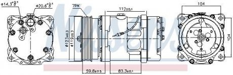 Компресор кондиціонера NISSENS 89160