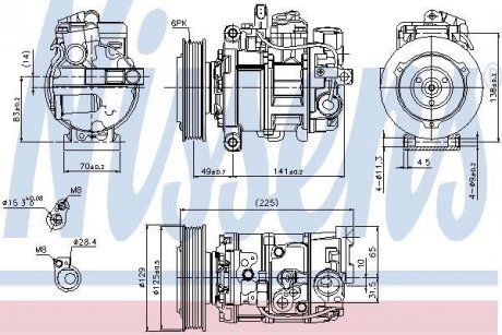 Компресор кондиціонера NISSENS 89209