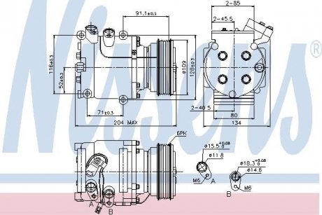 Компресор кондиціонера NISSENS 89233