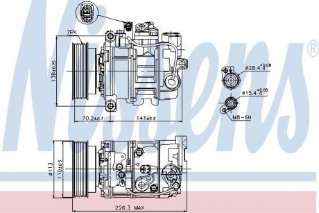 Компресор кондиціонера First Fit NISSENS 89237 (фото 1)