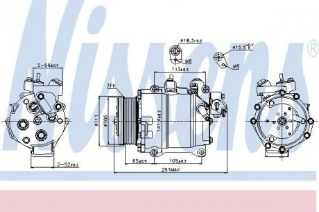 Компрессор кондиционера NISSENS 89245