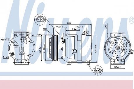 Компресор кондиціонера First Fit NISSENS 89281