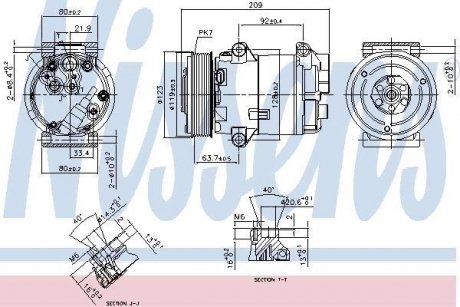 Компрессор кондиционера NISSENS 89323