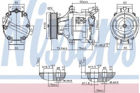 Компрессор кондиционера NISSENS 89324