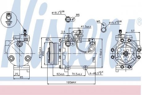 Компрессор кондиционера NISSENS 89349