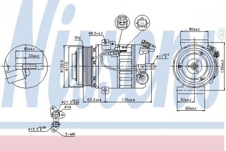 Компресор кондиціонера NISSENS 89392