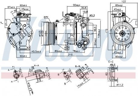 Компрессор кондиционера NISSENS 89443