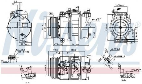 Компрессор кондиционера NISSENS 89496