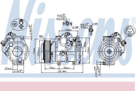 Компресор кондиціонера NISSENS 89511