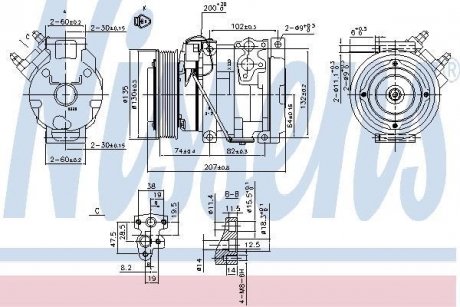 Компрессор кондиционера NISSENS 89558