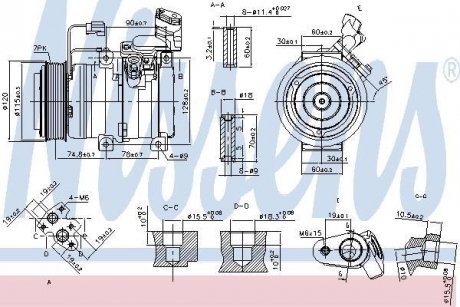 Компрессор кондиционера NISSENS 89586