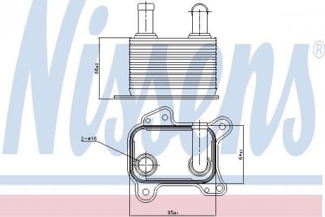 Масляний радіатор NISSENS 90825