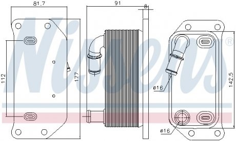 Масляный радиатор NISSENS 91188