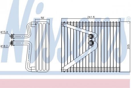 Випарювач кондиціонера NISSENS 92206