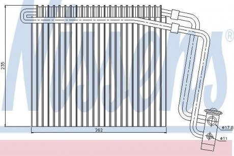 Випарювач кондиціонера NISSENS 92248