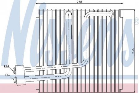 Испаритель кондиционера NISSENS 92265