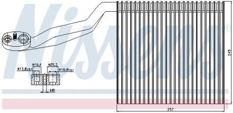 Испаритель кондиционера NISSENS 92294