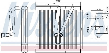 Випаровувач NISSENS 92321