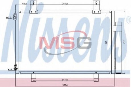 Конденсер кондиціонера NISSENS 940057