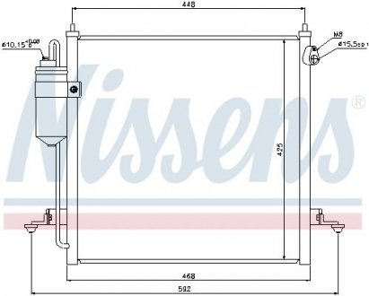 Конденсер кондиціонера NISSENS 940068