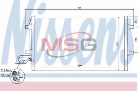 Конденсер кондиціонера NISSENS 940086