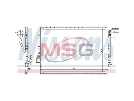 Конденсор кондиционера MERCEDES S-CLASS W 221 (05-) (выр-во) NISSENS 940137 (фото 1)