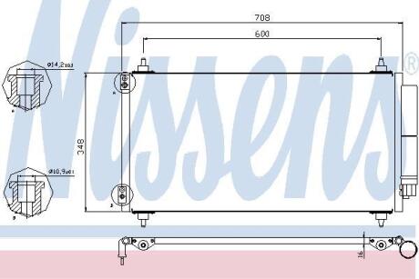Конденсер кондиціонера NISSENS 940146