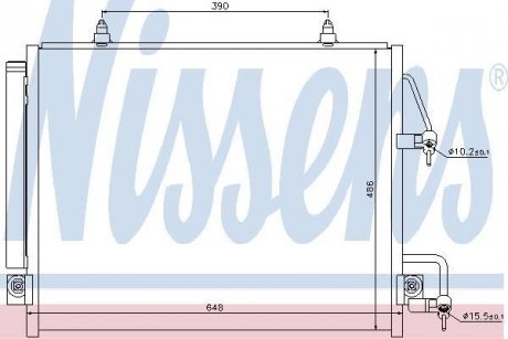 Конденсер кондиционера NISSENS 940166