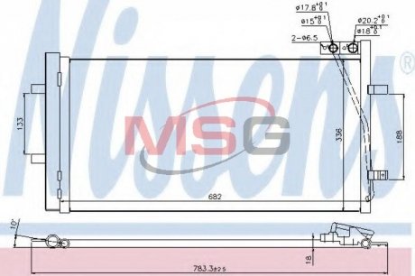 Конденсер кондиционера NISSENS 940255