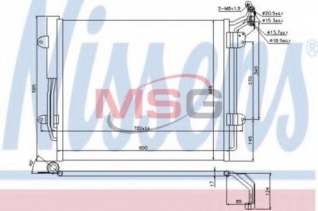 Конденсер кондиционера NISSENS 940256