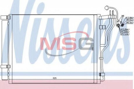 Радіатор кондиціонера NISSENS 940273