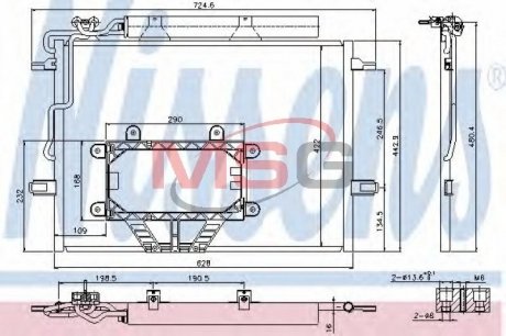 Конденсер кондиционера NISSENS 940325