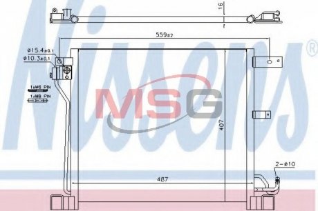 Радиатор кондиционера NISSENS 940338