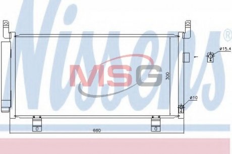 Конденсер кондиционера NISSENS 940437