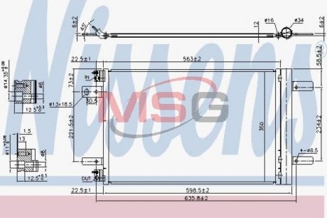 Радіатор кондиціонера NISSENS 940458