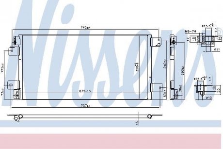 Радiатор кондицiонера NISSENS 940460