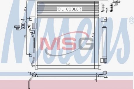 Конденсер кондиционера NISSENS 940461