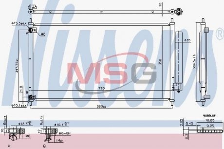 Конденсер кондиционера NISSENS 940466