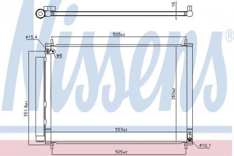 Конденсер кондиціонера NISSENS 940537