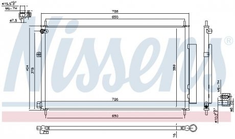 Конденсер кондиционера NISSENS 940538