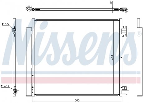 Конденсер кондиціонера NISSENS 940546