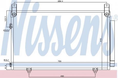 Радіатор кондиціонера NISSENS 940566