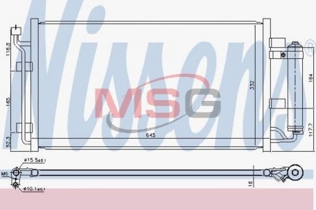 Конденсер кондиціонера NISSENS 940582