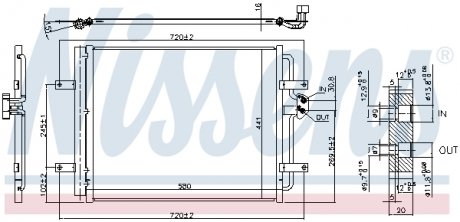 Радіатор кондиціонера NISSENS 940584