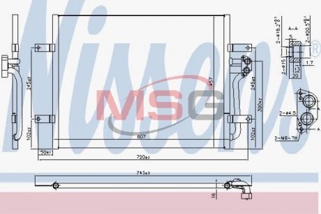 Радиатор кондиционера NISSENS 940585 (фото 1)