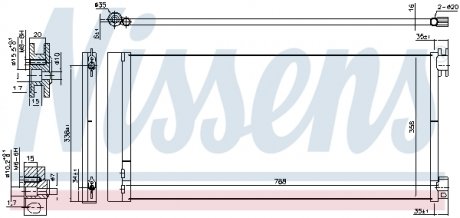 Радиатор кондиционера NISSENS 940596