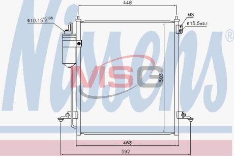 Радіатор кондиціонера First Fit NISSENS 940610 (фото 1)